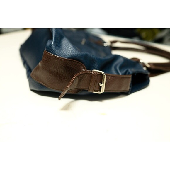 Handbag Blue purse pocket book shoulder - Picture 8 of 14